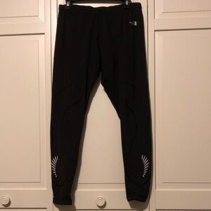 Black north face reflective Jogger Pants